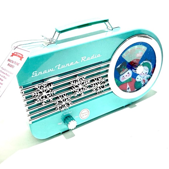 Mr Christmas Snow Tunes Radio Teal Snowman - Picture 2 of 5
